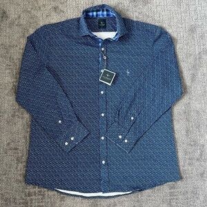 TailorByrd Collection Abstract Print Dress Shirt